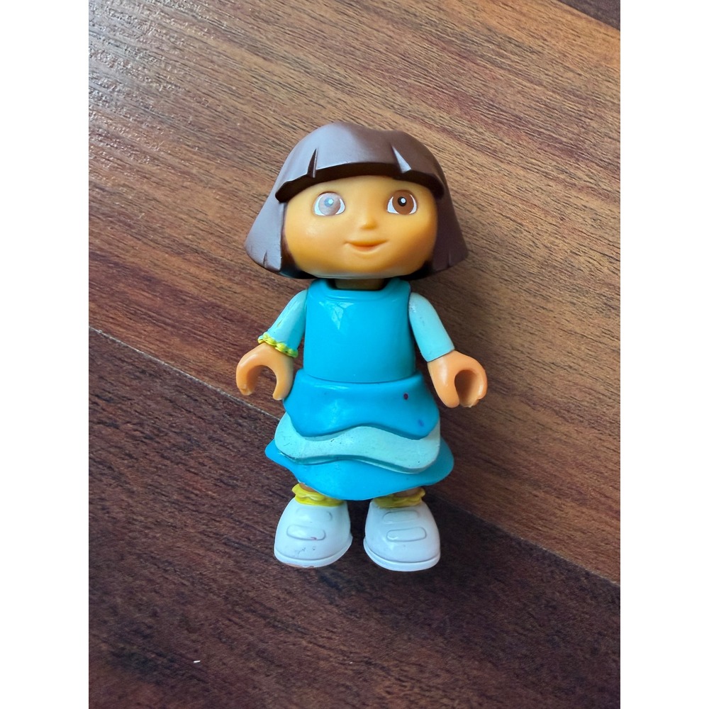 Dora the Explorer Mega Bloks Mini Figure Blue Dress Nick Jr‎ Toy Replacement